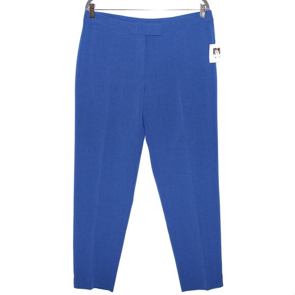 Anne Klein Blue Tapered Trouser Pant Size 10 NWT - Picture 1 of 3